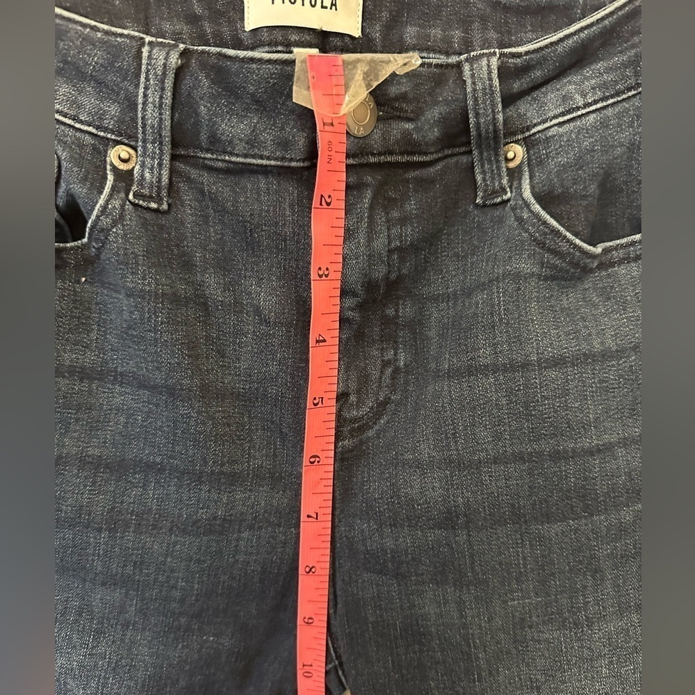 Pistola High Rise Slim Fit Raw Hem Dark Wash Jeans - Size 27 - Picture 7 of 7